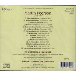 Peerson. Ex Cathedra Consort, Jeffrey Skidmore - Latin Motets. CD