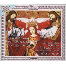 A. Scarlatti. Alessandro Stradella Consort, Estévan Velardi - Oratorio Per La Santissima Trinità. 2 x CD