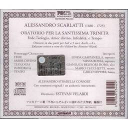 A. Scarlatti. Alessandro Stradella Consort, Estévan Velardi - Oratorio Per La Santissima Trinità. 2 x CD