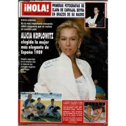 Revista Hola No. 2365. 11 diciembre 1989. Alicia Koplowitz. Mecano. Latoya Jackson