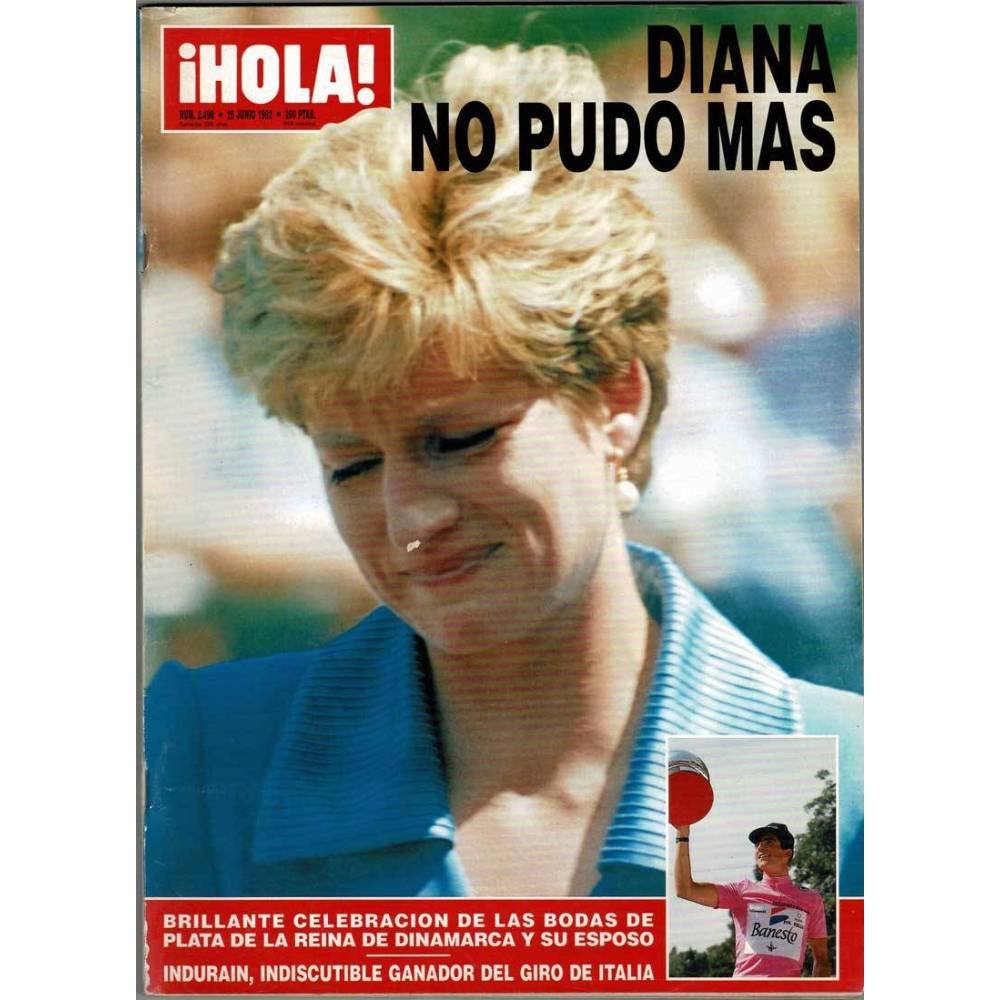 Revista Hola No. 2498. 25 junio 1992. Diana de Gales. David Bowie. Mecano