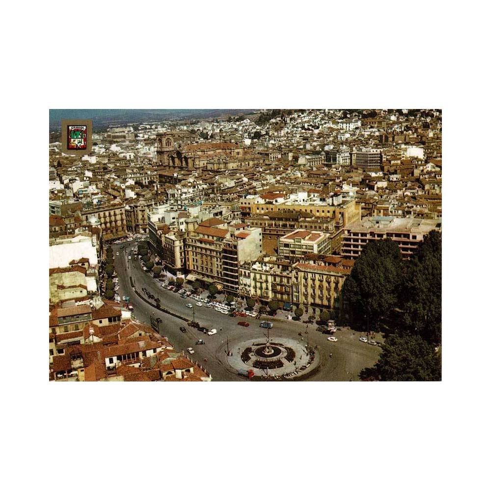 Postal Granada. Panorámica de la ciudad No. 11