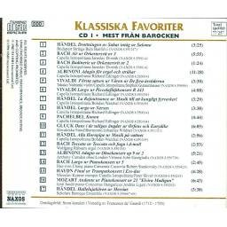 Klassiska Favoriter Vol. 1 - Mest Fran Barocken. CD