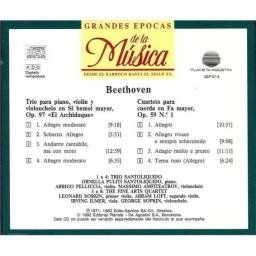 Grandes Épocas de la Música. Beethoven - Trio para piano Op. 97 Archiduque. Cuarteto para cuerda Op. 59. CD