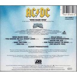 AC/DC - Who Made Who. DVD