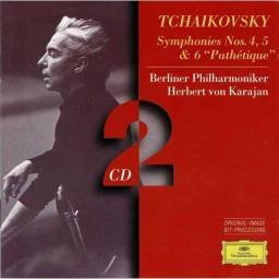 Tchaikovsky. Berliner Philharmoniker, Herbert von Karajan - Symphonies 4, 5 & 6 Pathétique. 2 x CD