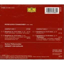 Tchaikovsky. Berliner Philharmoniker, Herbert von Karajan - Symphonies 4, 5 & 6 Pathétique. 2 x CD