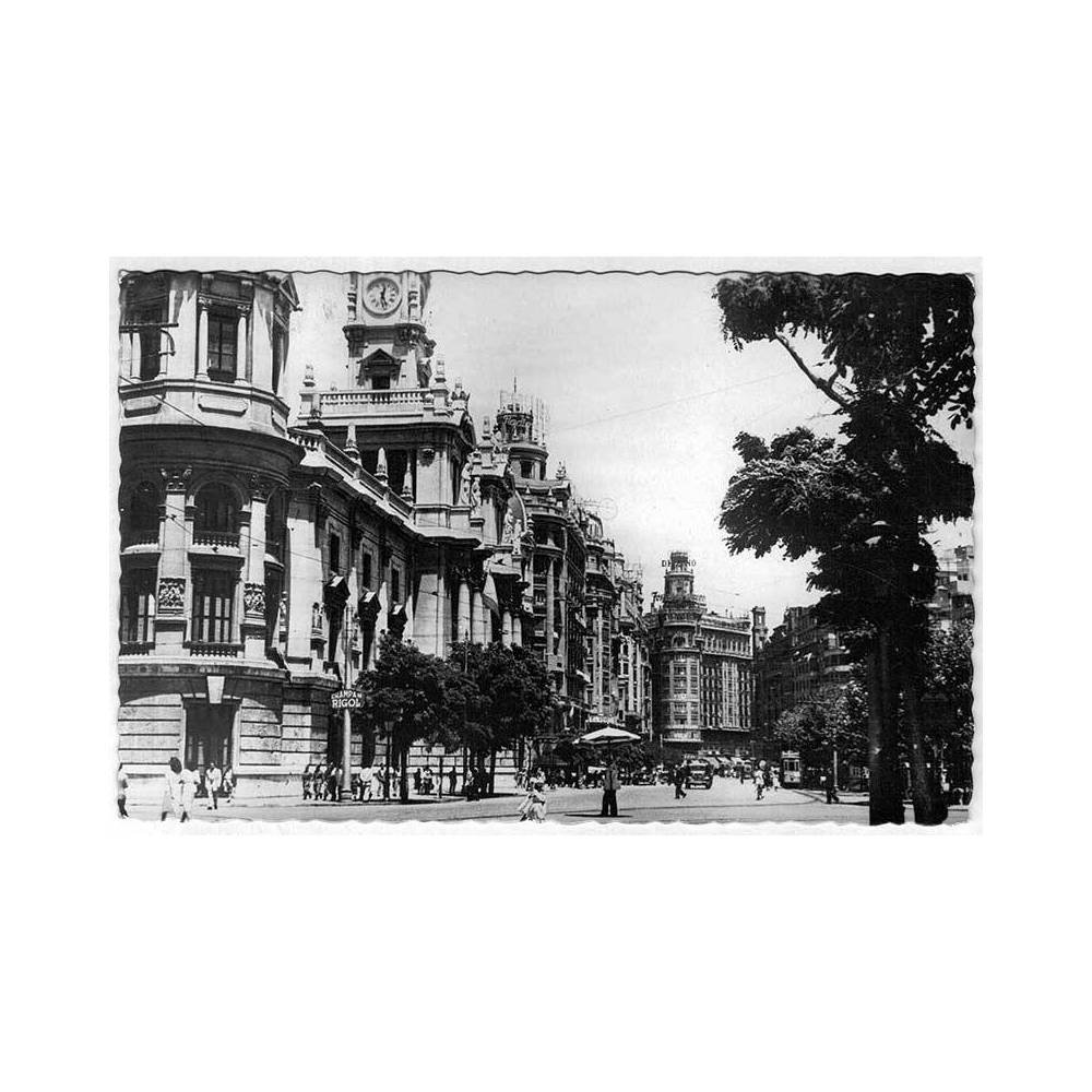 Postal Valencia. Plaza del Caudillo No. 266