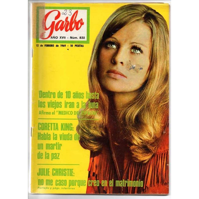 Revista Garbo Nº 832 - 12-02-1969 - Corette King, Adiós a Boris Karloff, Britt Ekland, Tony curtis