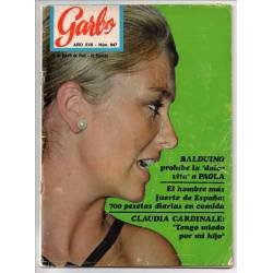 Revista Garbo Nº 847 - 28-05-1969 - Richard Antony, Paola, Claudia Cardinale, Liz Taylor, Adamo