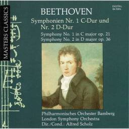 Beethoven. Alfred Scholz - Symphonie Nr. 1 C-Dur und Nr. 2 D-Dur. CD