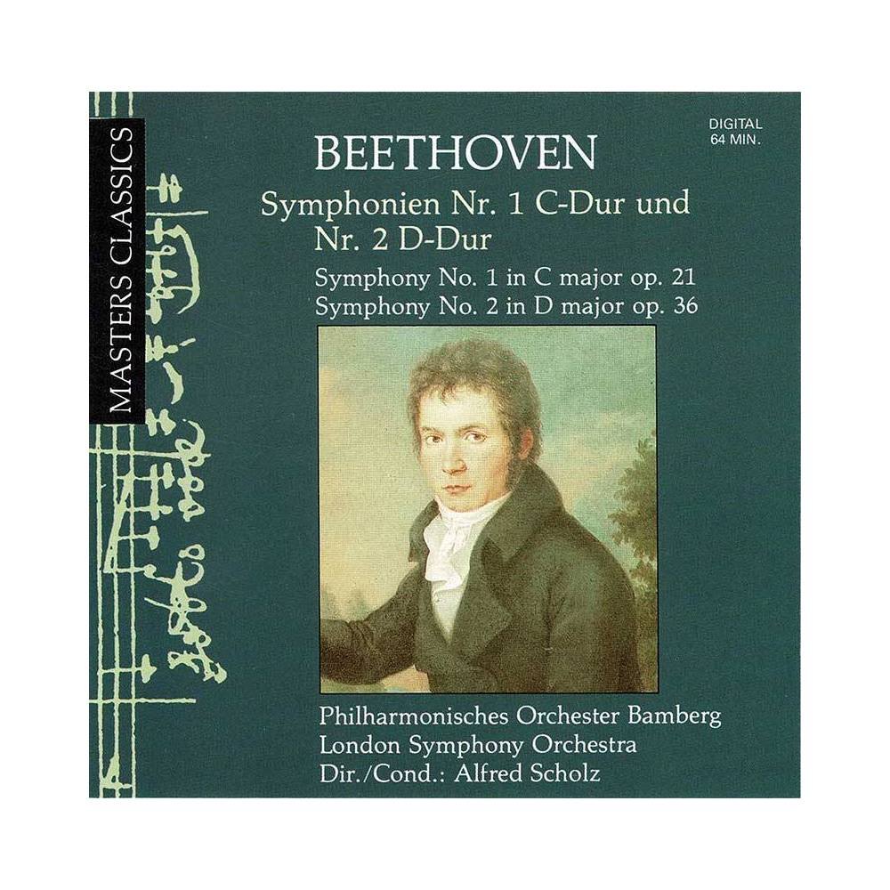 Beethoven. Alfred Scholz - Symphonie Nr. 1 C-Dur und Nr. 2 D-Dur. CD