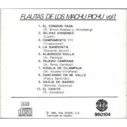 Las flautas indias de los Machu Pichu. CD