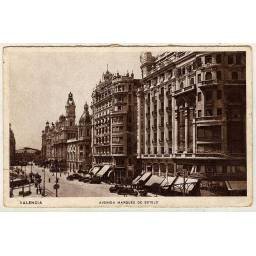 Postal Valencia. Avenida Marqués de Sotelo