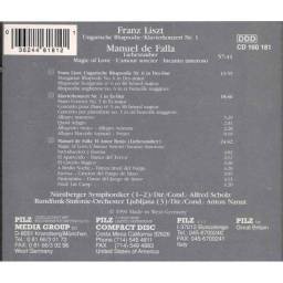 Vienna Master Series. Franz Liszt. Manuel de Falla - Ungarische Rhapsodie. Liebeszauber. CD