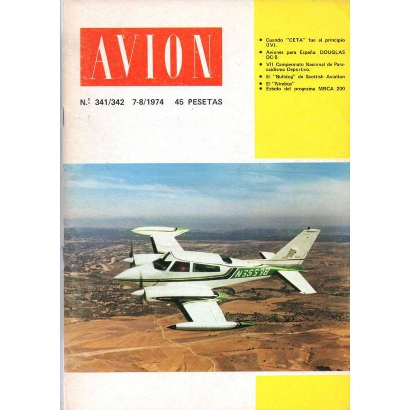 Revista Avión Nº 341/342. Julio-Agosto 1973