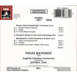 Nigel Kennedy - Mendelssohn. Bruch. Schubert. Violin Concertos / Rondo. CD