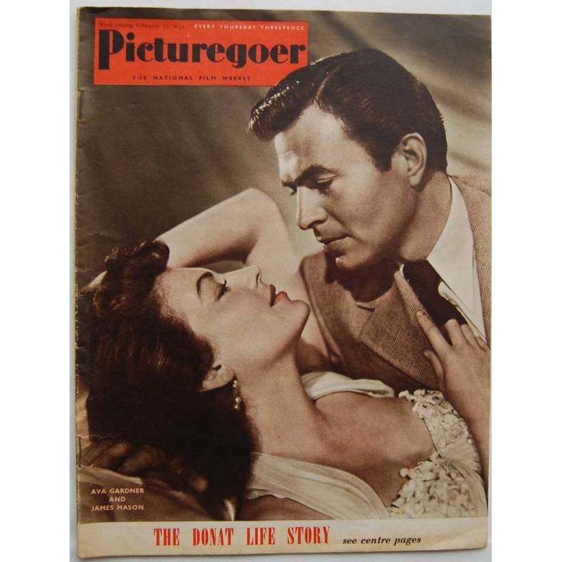 Picturegoer Nº 824. February 17, 1951. Ava Gadner and James Mason, Judy Holliday