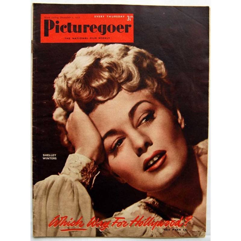 Picturegoer Nº 865. December 1, 1951. Shelley Winters, June Allyson, Ben Hur