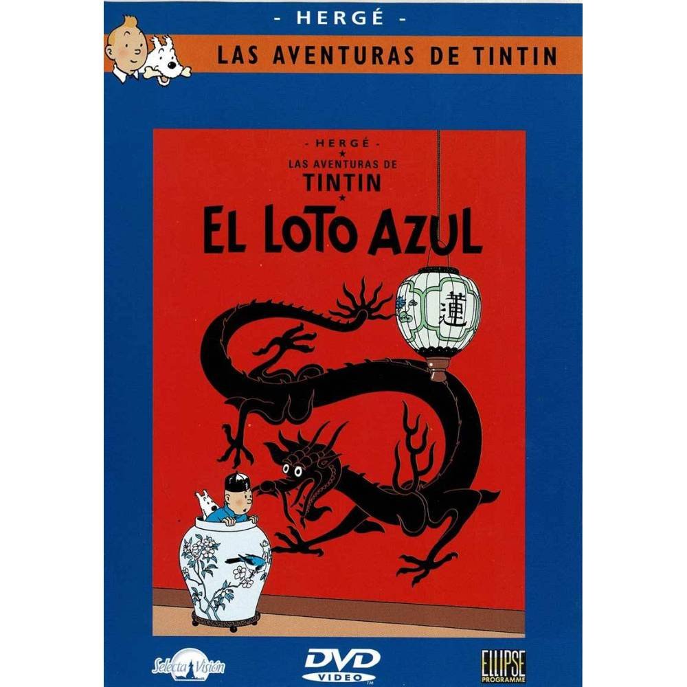 Hergé. Las Aventuras de Tintín. El Loto Azul. DVD
