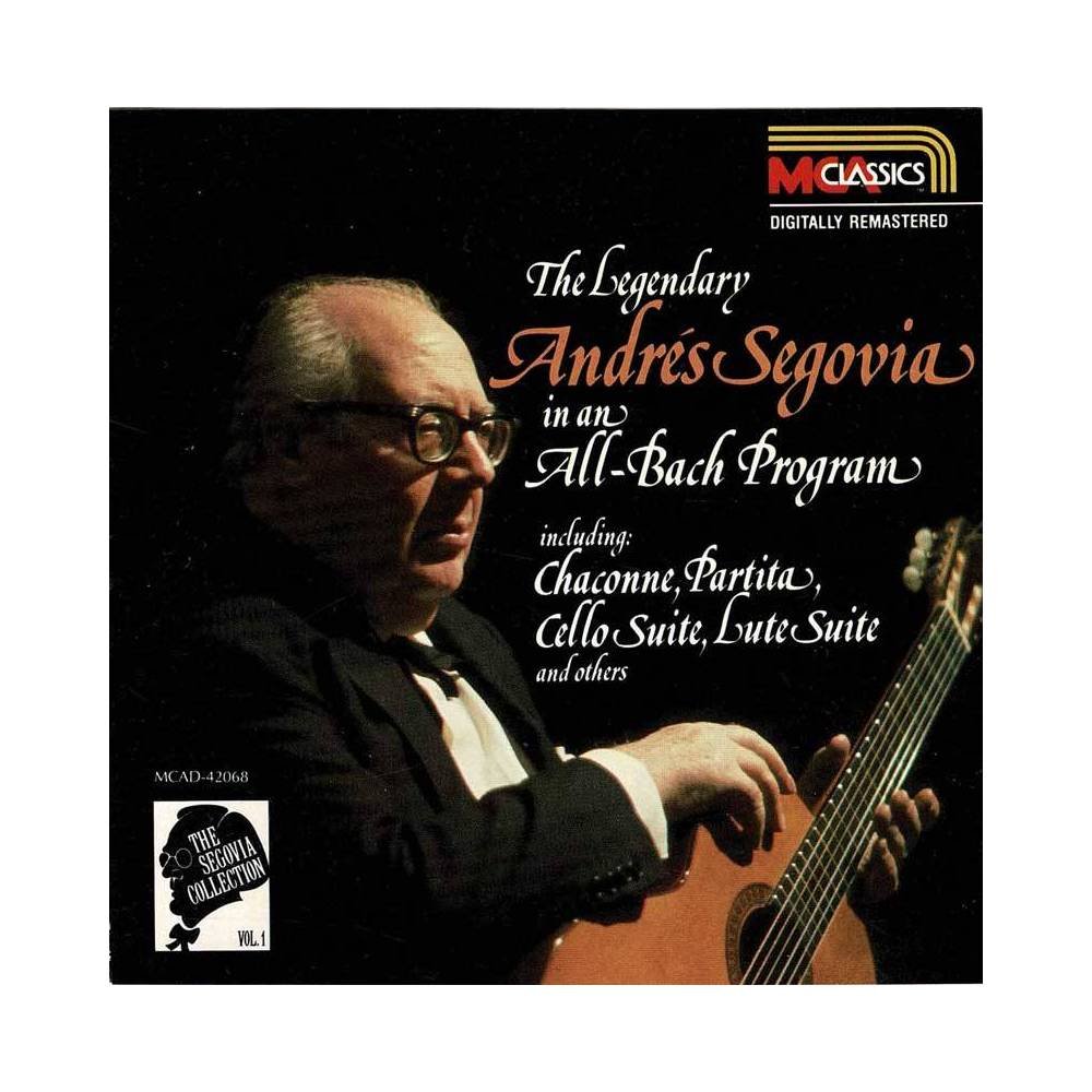 Andrés Segovia - The Segovia Collection Vol. 1: All-Bach Program. CD