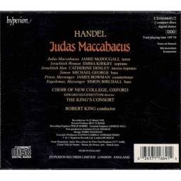 Handel. The New College Oxford Choir, The King's Consort - Judas Maccabaeus. 2 x CD