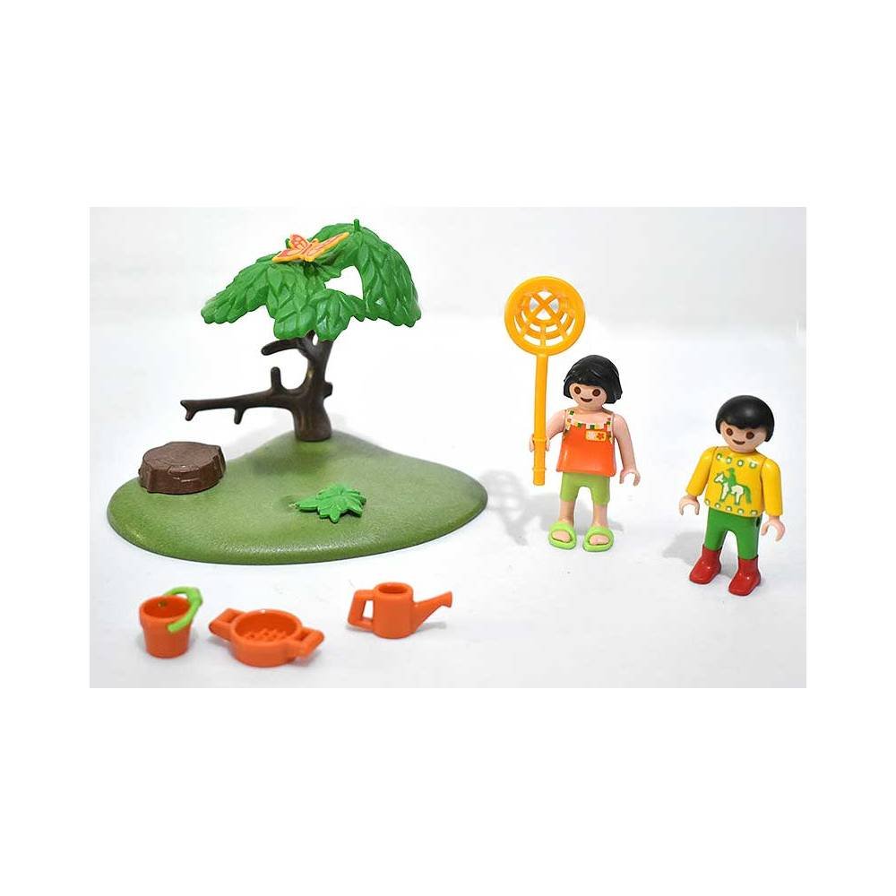 Playmobil. Niños con cazamariposas