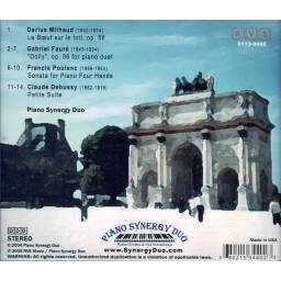 Piano Synergy Duo - Milhaud. Fauré. Poulenc. Debussy. CD