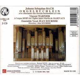 Johann Sebastian Bach - Orgelbüchlein Avec Alternance Des Chorals Harmonisés A 4 Voix. 2 x CD