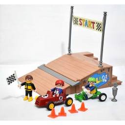 Playmobil. Carrera de coches. Kart