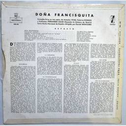 Amadeo Vives, Federico Romero y Guillermo Fernández-Shaw - Doña Francisquita. LP