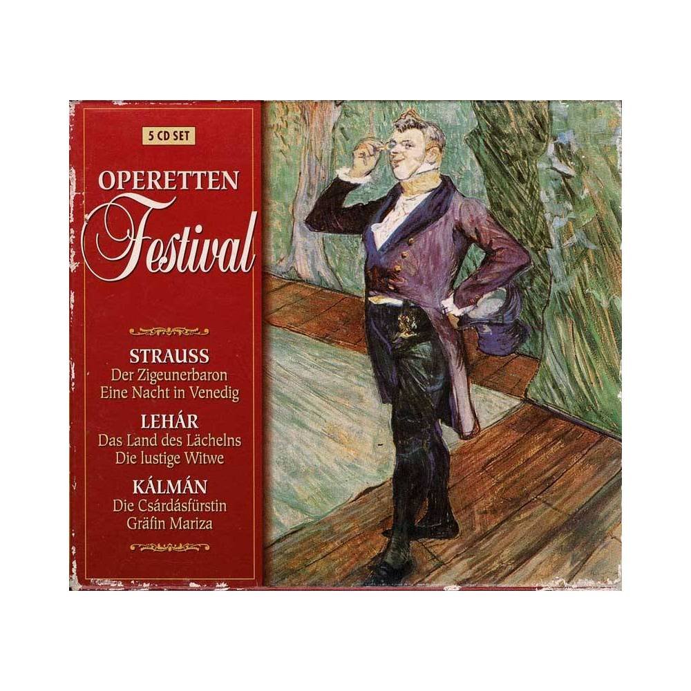 Strauss, Kálmán, Franz Lehár - Operetten Festival. 5 x CD