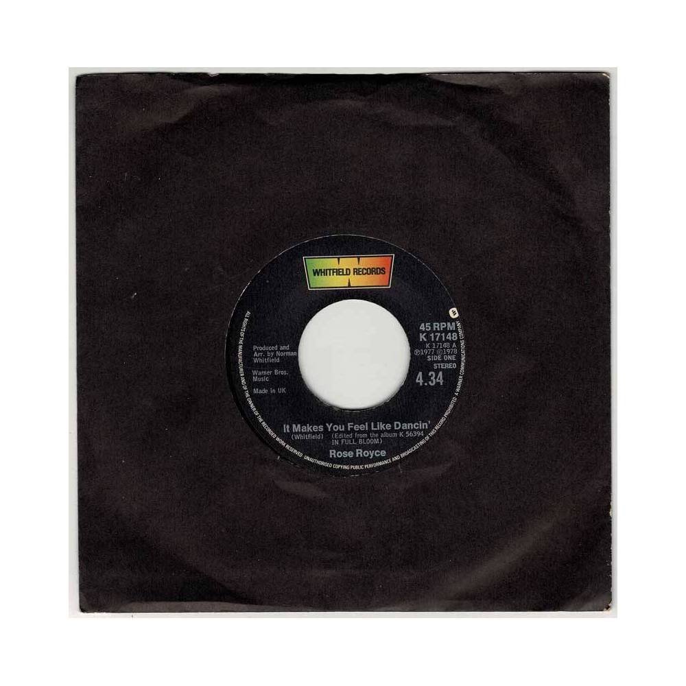 Rose Royce - It Makes You Feel Like Dancin' / You're My World Girl. Single