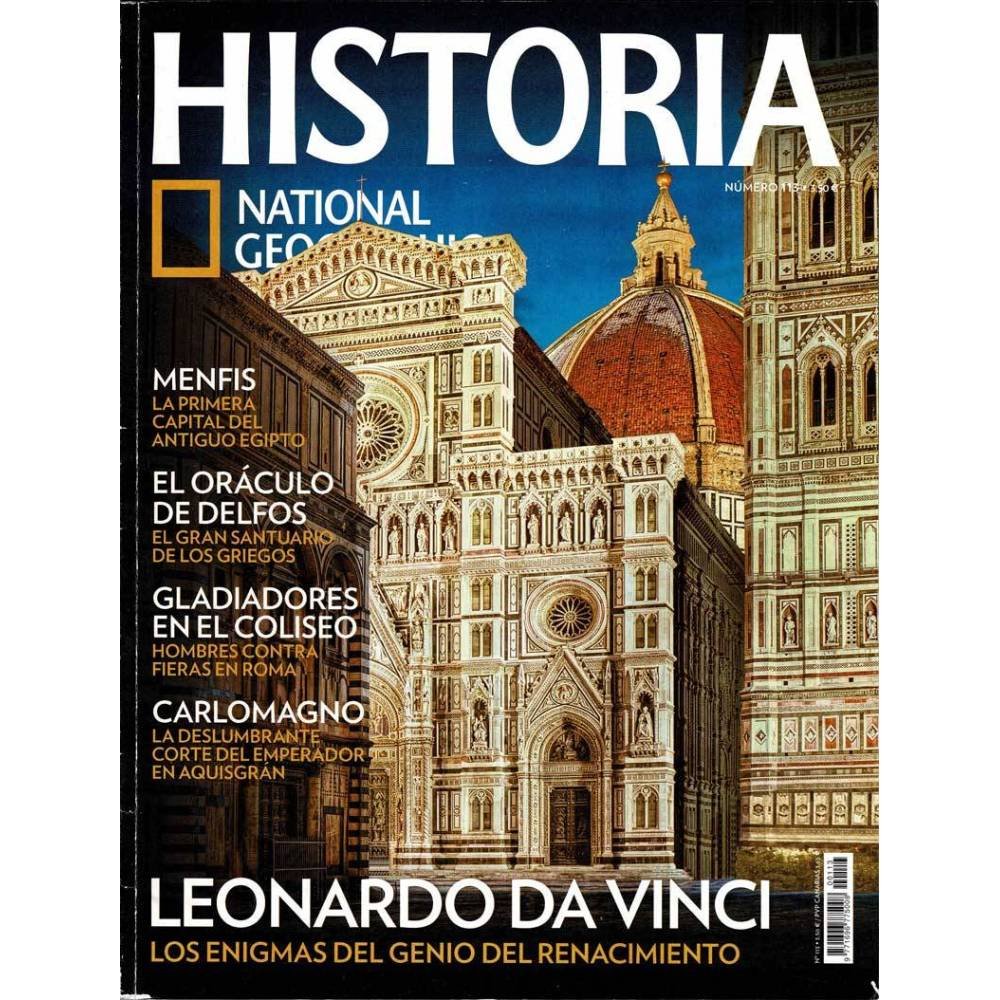 Revista Historia National Geographic Nº 113. Leonardo da Vinci. Oráculo de Delfos. Carlomagno