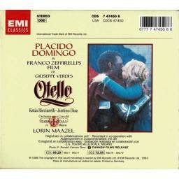 G. Verdi. Placido Domingo, Katia Ricciarelli, Justino Diaz, Orcestro. Lorin Maazel - Otello. 2 x CD