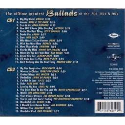 The ultimate greatest Ballads of the 70s, 80s & 90s. 2 x CD