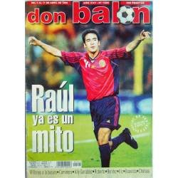 Revista Don Balón Nº 1225. Abril 1999. Raúl ya es un mito