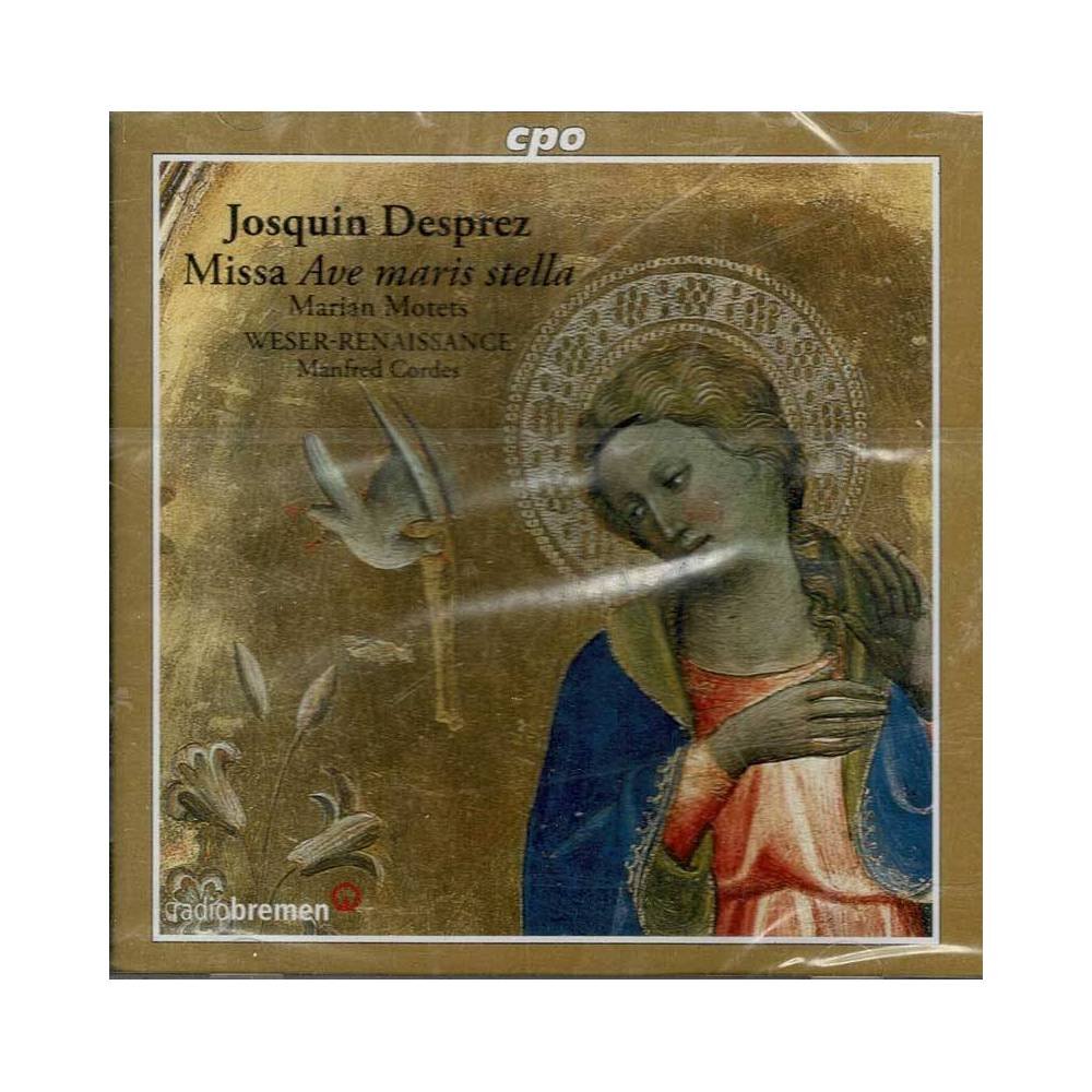 Josquin Des Prés, Weser-Renaissance, Manfred Cordes - Missa Ave Maris Stella / Marian Motets. CD