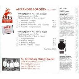 St. Petersburg String Quartet, Alexander Borodin - The String Quartets Nos. 1 & 2. CD