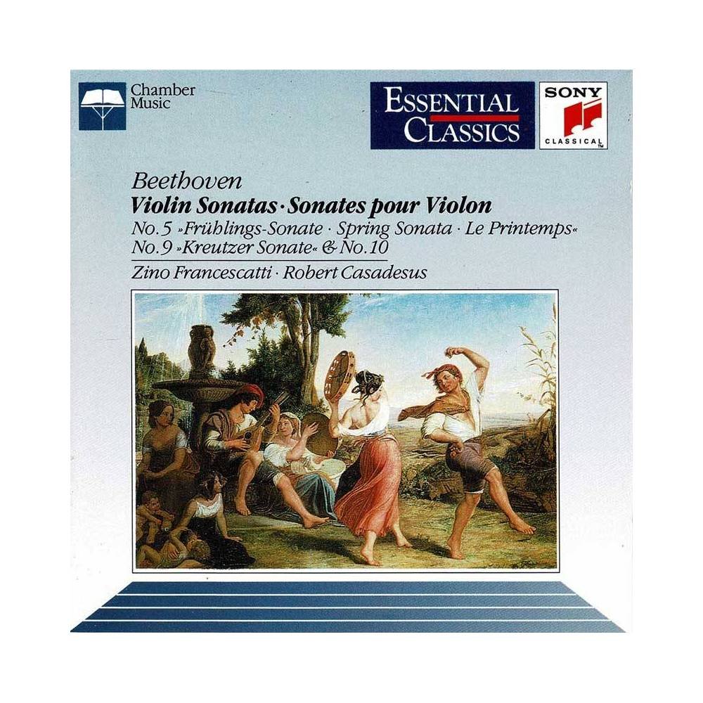 Beethoven, Zino Francescatti, Robert Casadesus - Violin Sonatas No. 5 Spring. No. 9 Kreutzer. No. 10. CD