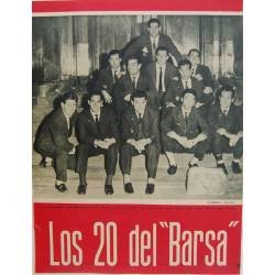 Los 20 del Barsa. Artículo de Alfredo Rueda de la Gaceta Ilustrada 1959. C.F. Barcelona