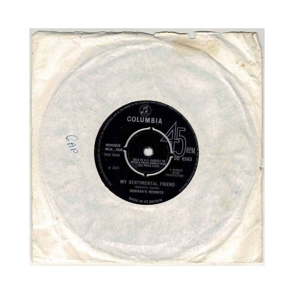 Herman's Hermits - My sentimental friend / My lady. Single (sólo vinilo)