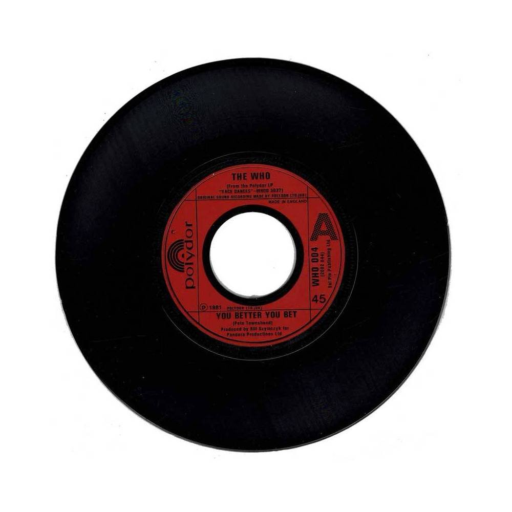 The Who - You Better you Bet / The Quiet One. Single (sólo vinilo)