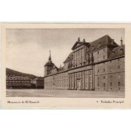 Postal Madrid. Monasterio de El Escorial. Fachada principal No. 2