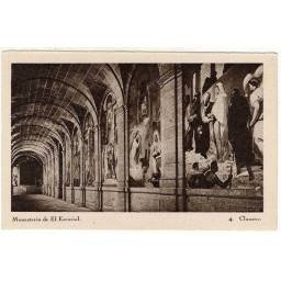 Postal Madrid. Monasterio de El Escorial. Claustro No. 4