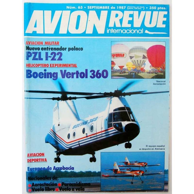 Avion Revue Internacional Nº 63. Septiembre 1987