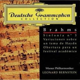 Brahms, Leonard Bernstein - Sinfonía No. 3. Variaciones sobre un tema de Haydn. Obertura para un festival académico. CD