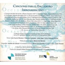 Joaquín Pixán, Alejandro Zabala - Canciones para el Encuentro Iberoamericano. CD