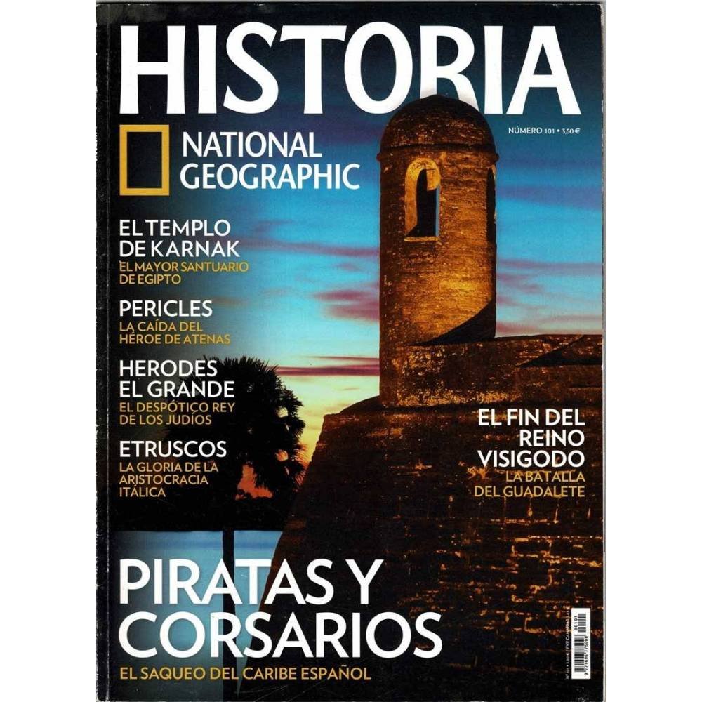 Revista Historia National Geographic Nº 101. Piratas y corsarios. El templo de Karnak. Etruscos