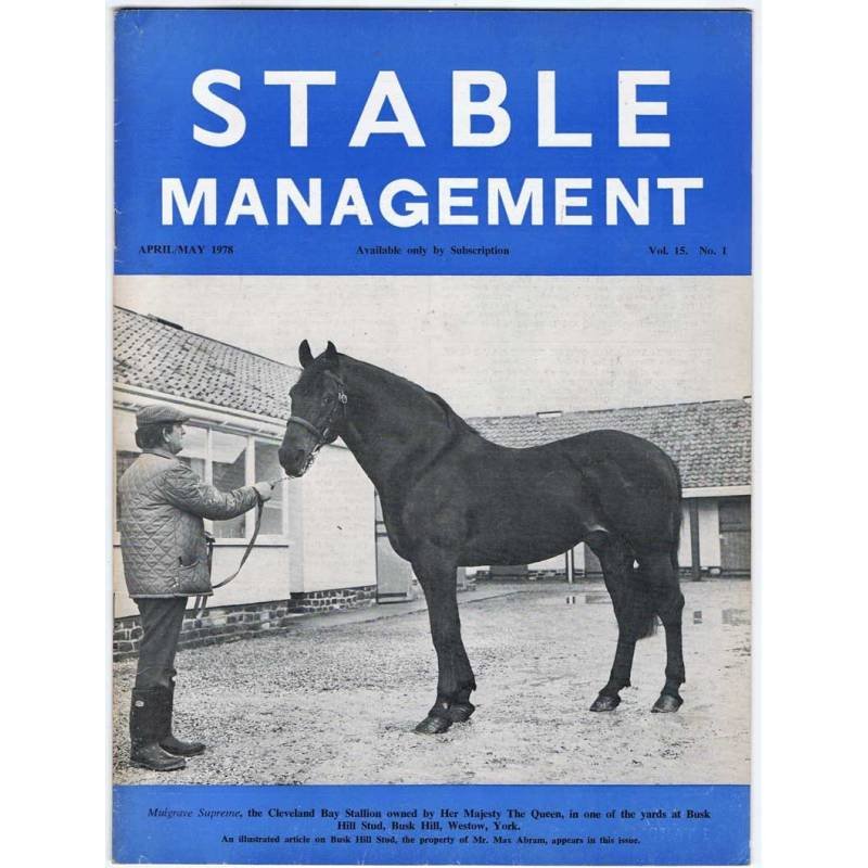 Stable Management April/May 1978. Vol. 15. No. 1